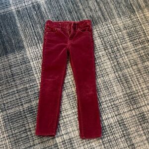 Crewcuts Kids size 7 Corduroy Slim Jeans - Deep Maroon